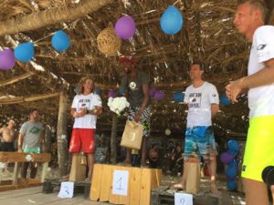alt:"Premiazione gara Capo Verde kitesurf"