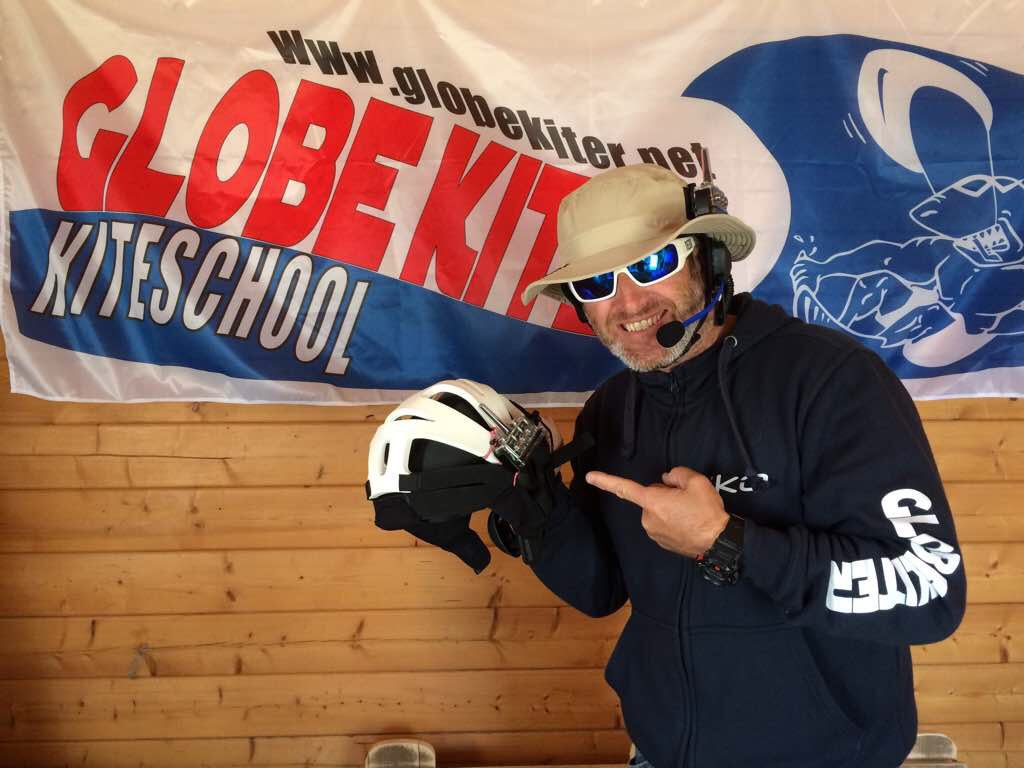 Istruttore Globe Kiter e radioline bb talkin