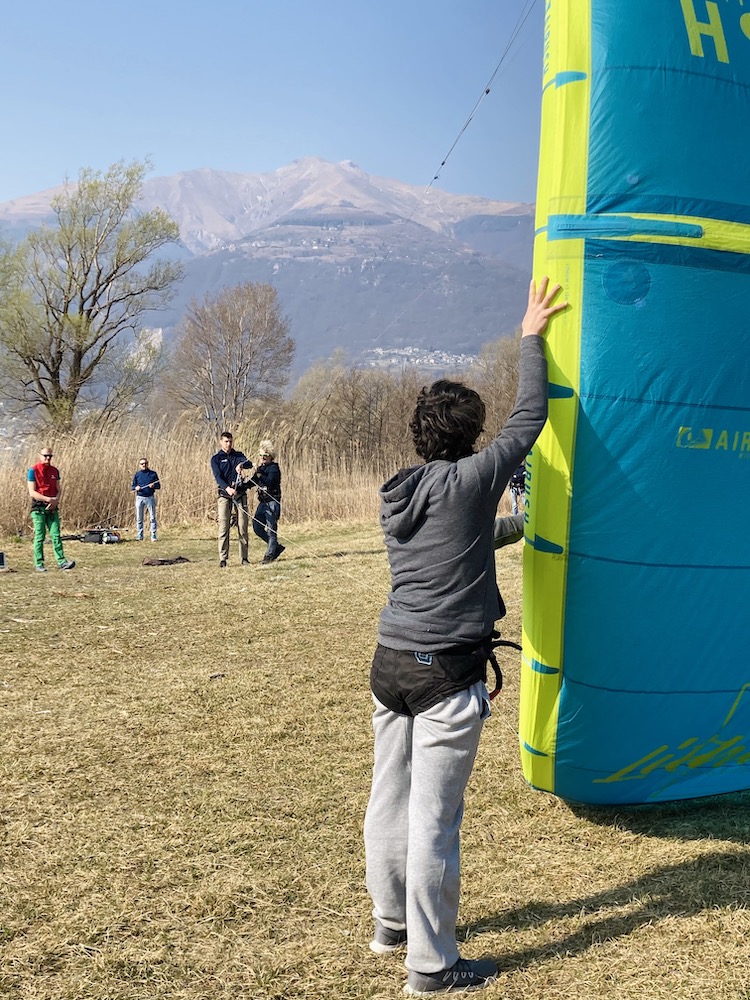 Test day kiteboarding