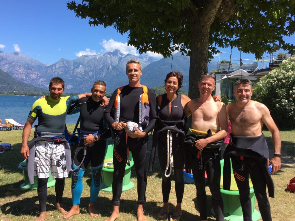 Vacanza camp al lago di Como con corso intensivo kite