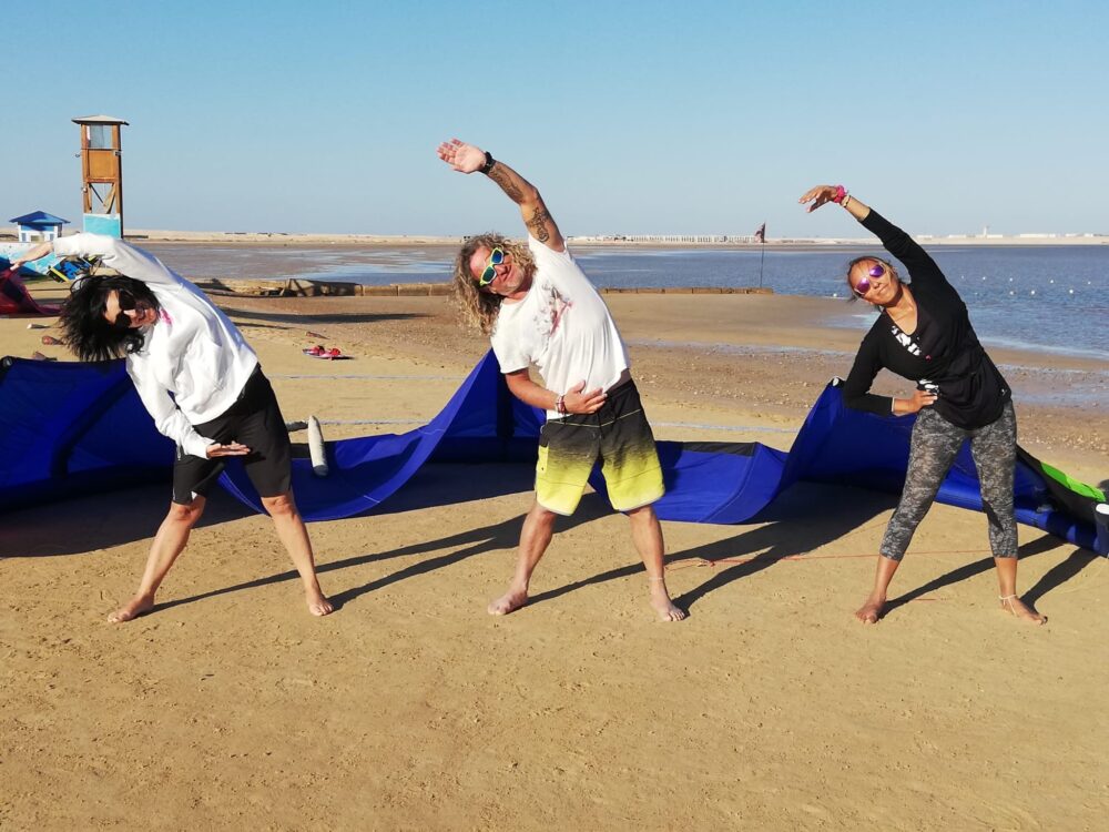 Stretching per il kitesurf